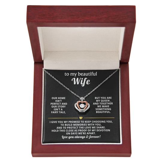 Wife Crown Necklace Gift