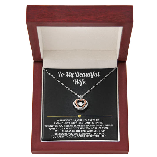 Wife Crown Necklace Gift