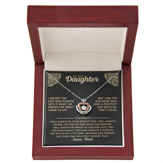 Daughter from Dad Crown Necklace