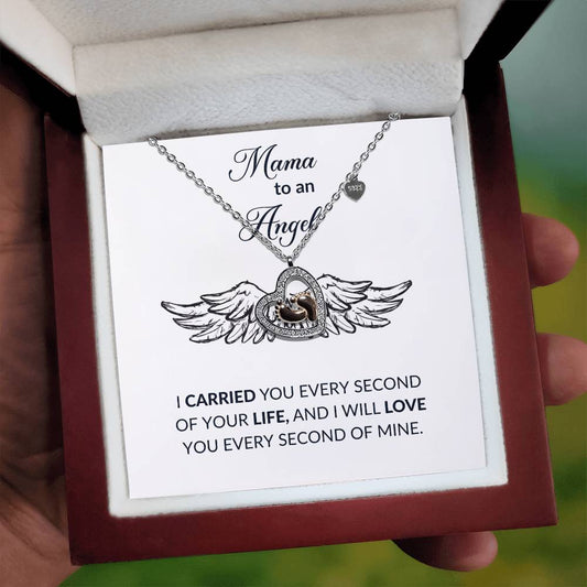 Mommy To Be 925 Sterling Silver Rose Gold Baby Feet Necklace