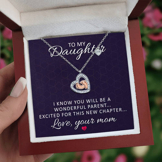 Mom-to-Be From Grandmother Baby Feet Necklace