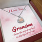 New Grandma Baby Feet Necklace Pregnancy Reveal