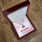 New Grandma Baby Feet Necklace Pregnancy Reveal