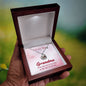 New Grandma Baby Feet Necklace Pregnancy Reveal