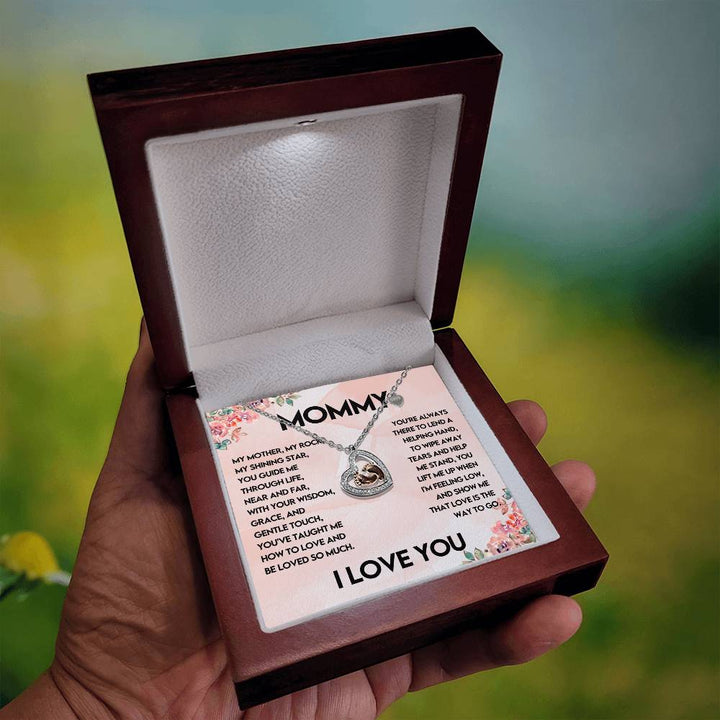 to-my mother hope Mommy To Be 925 Sterling Silver Rose Gold Baby Feet Necklace gfit_artwork_original_artwork