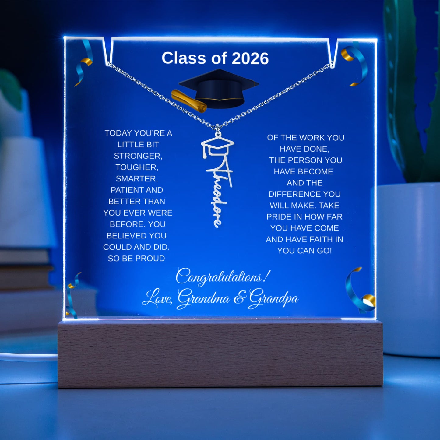 Personalized Graduation Acrylic Jewelry Gift Set