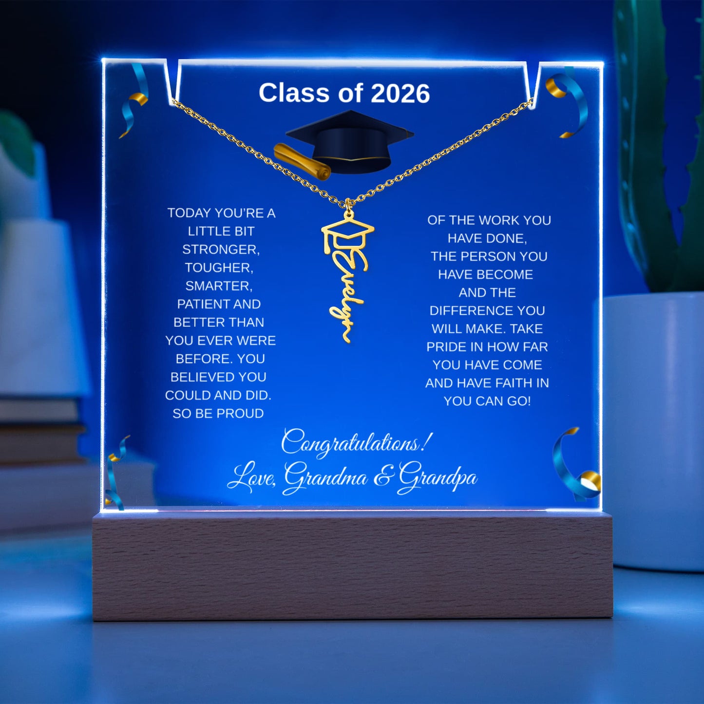 Personalized Graduation Acrylic Jewelry Gift Set