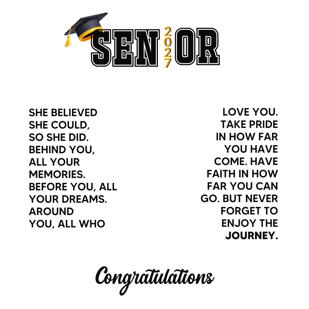 Class of 2027 Graduation Cap Name Necklace