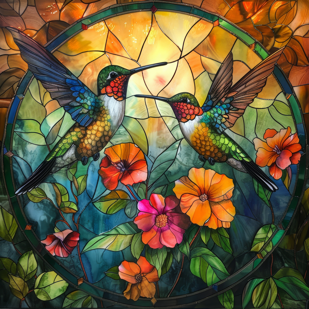 Hummingbird Acrylic Decorative Plaque