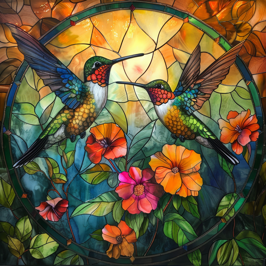 Hummingbird Acrylic Decorative Plaque