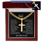 Son Personalized Engraved Cross