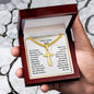 Personalized Son Engraved  Cross Necklace