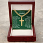 Personalized Grandson Engraved  Cross Necklace