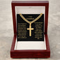 Personalized Grandson Engraved  Cross Necklace