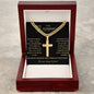 Personalized Husband Engraved  Cross Necklace