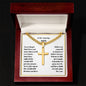 Personalized Son Engraved  Cross Necklace