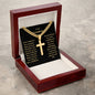 Personalized Grandson Engraved  Cross Necklace