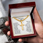 Personalized Son Engraved  Cross Necklace