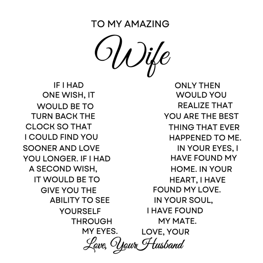 My Amazing Wife Rose Gift Set with Heart Necklace