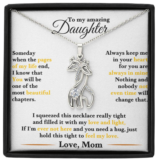 Giraffe Necklace Gift to Daughter from Mom-[Heartfelt Family Gift]