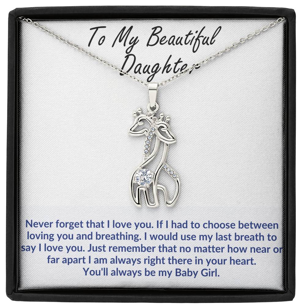 Daughter Giraffe Necklace Gift-[Heartfelt Family Gift]