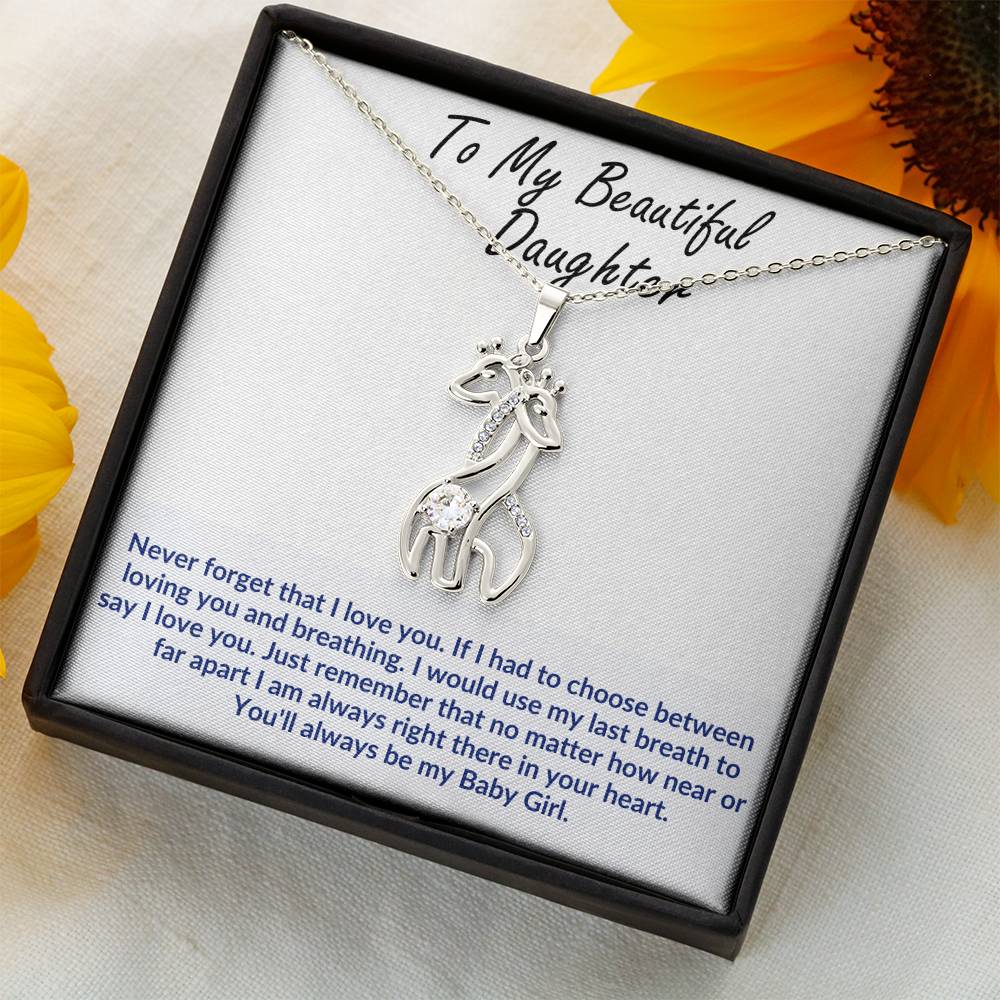 Daughter Giraffe Necklace Gift-[Heartfelt Family Gift]