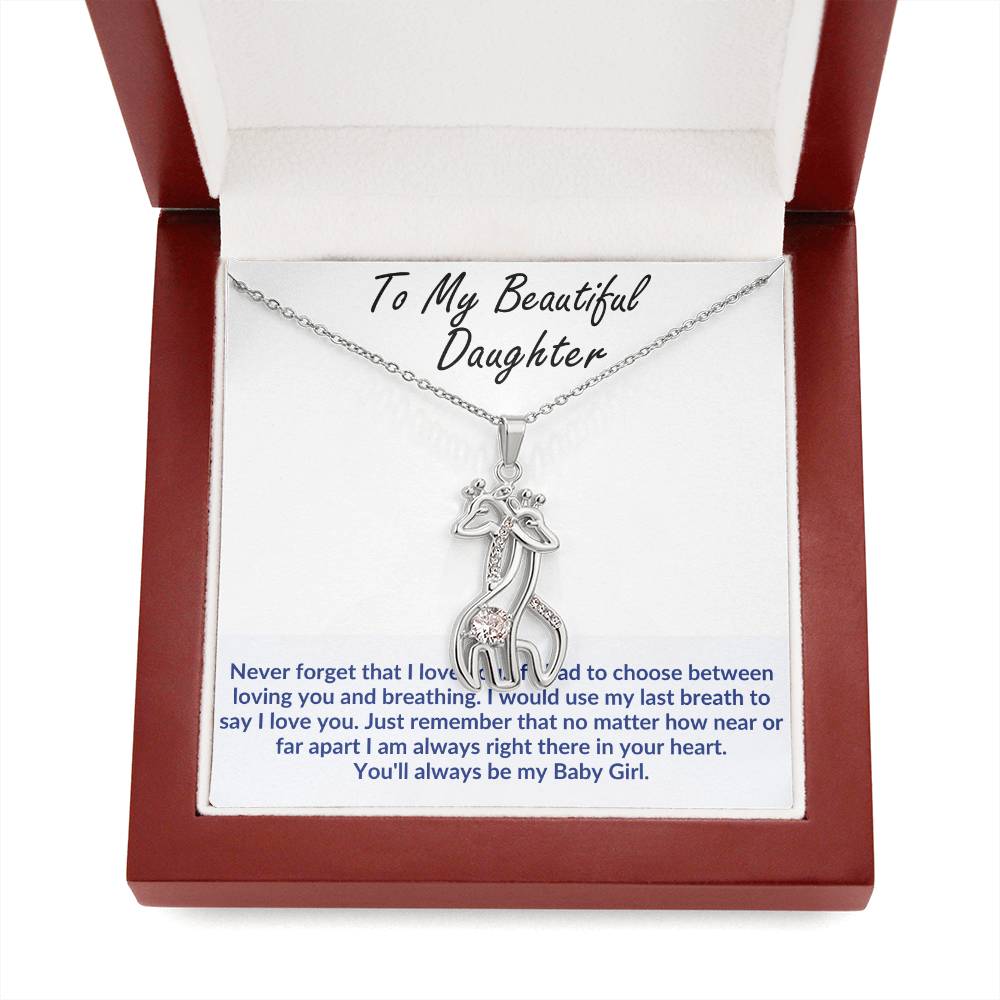 Daughter Giraffe Necklace Gift-[Heartfelt Family Gift]