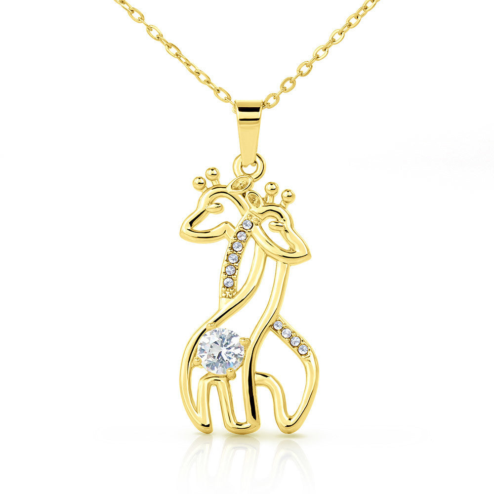 Daughter Giraffe Necklace from Dad-[Heartfelt Family Gift]