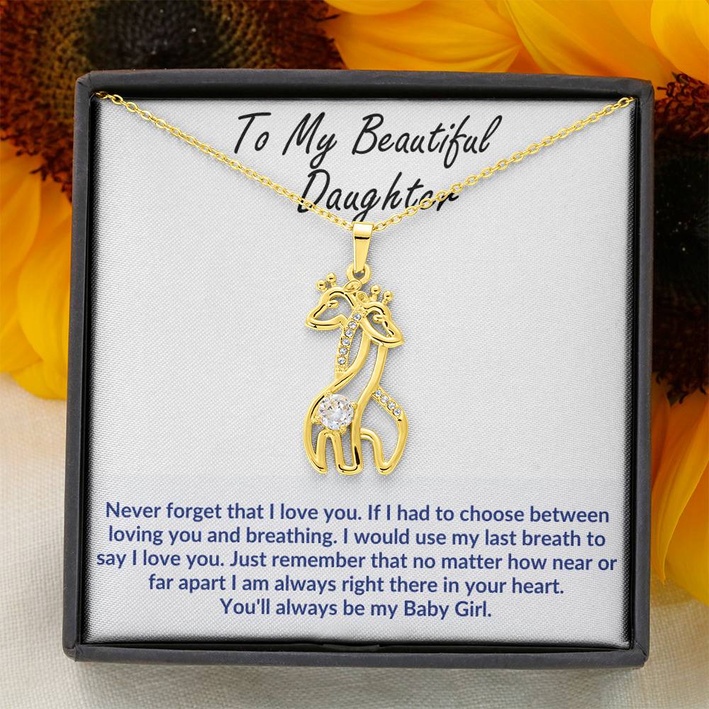 Daughter Giraffe Necklace Gift-[Heartfelt Family Gift]