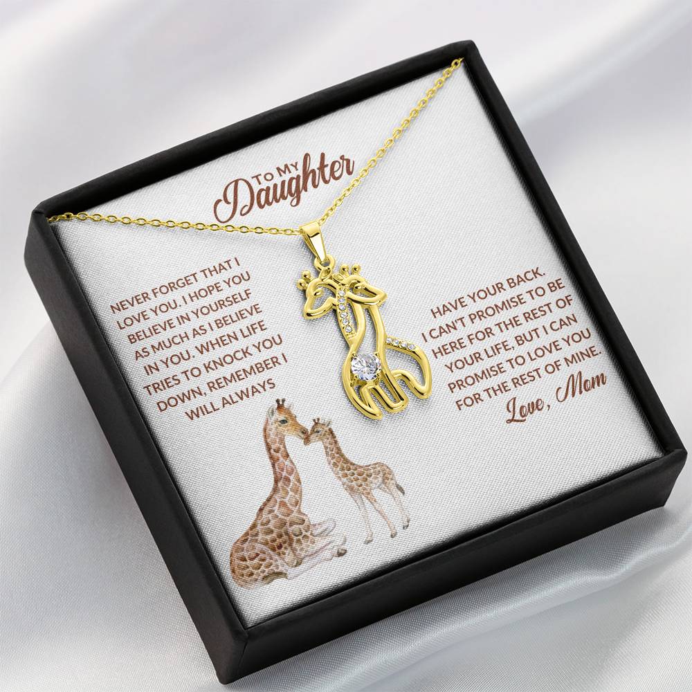 Giraffe Necklace Gift from Mom-[Heartfelt Family Gift]