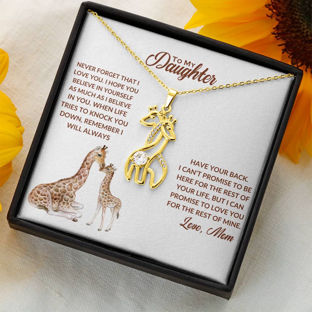 Giraffe Necklace Gift from Mom-[Heartfelt Family Gift]