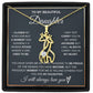 Daughter Giraffe Necklace from Mom or Dad-[Heartfelt Family Gift]