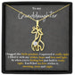 Granddaughter Giraffe Necklace-[Heartfelt Family Gift]