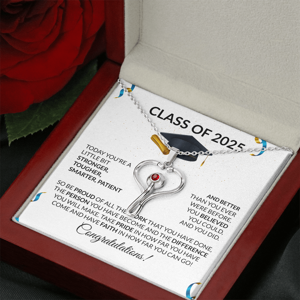 Nursing Graduation Gift Stethoscope Necklace-[Heartfelt Family Gift]