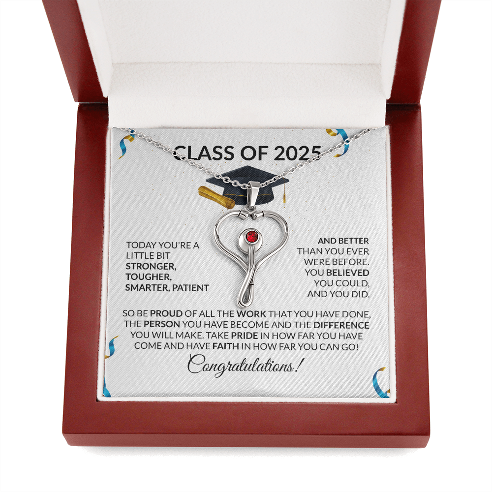 Nursing Graduation Gift Stethoscope Necklace-[Heartfelt Family Gift]