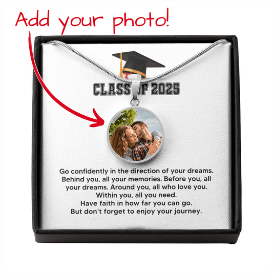 Compass  GraduationNecklace-[Heartfelt Family Gift]