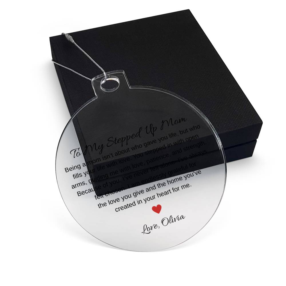 Stepped Up Mom Acrylic Ornament Plaque