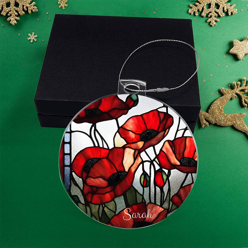 Poppies Ornament-[Heartfelt Family Gift]