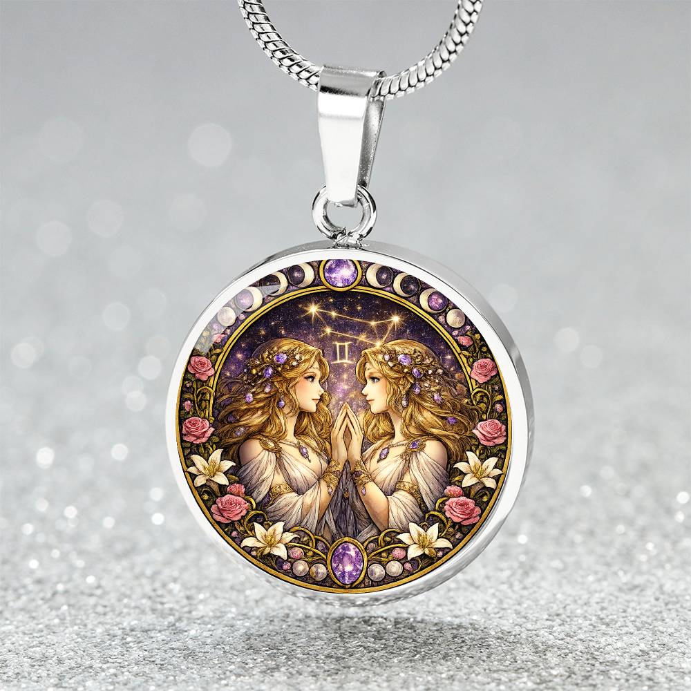 Aquarius Zodiac Sign Necklace, Personalized Zodiac Jewelry Gift, Custom Engraved Pendant, Astrology Sign Necklace, Unique Horoscope Gift