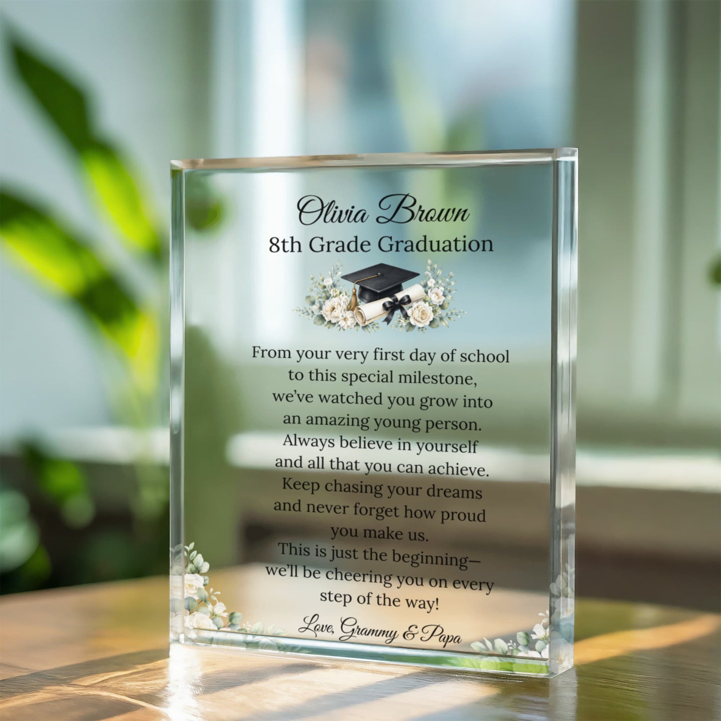 8th Grade Graduation Acrylic Plaque