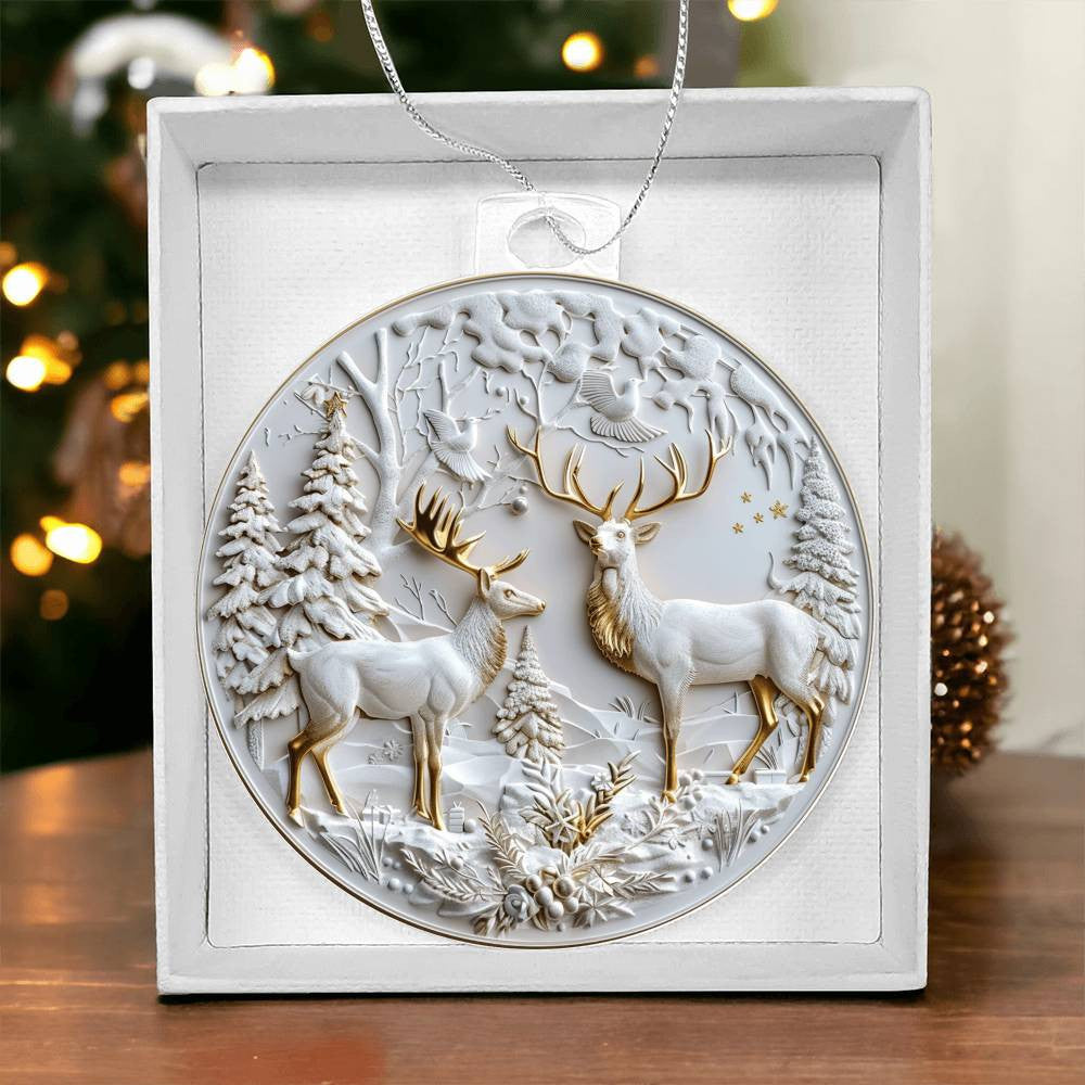 Acrylic Christmas Ornament-[Heartfelt Family Gift]