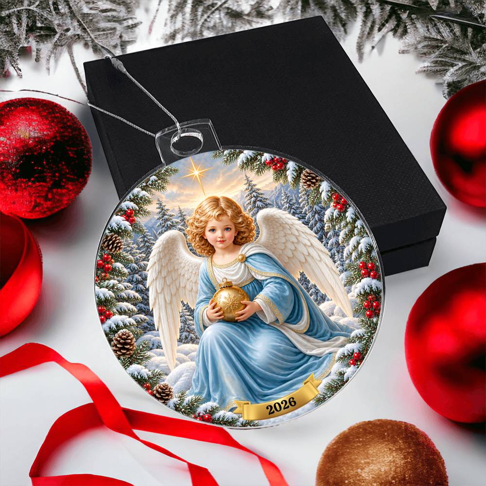 Angel Cherub Christmas Tree Ornament