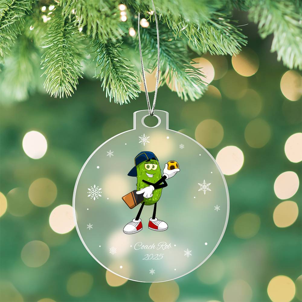 Pickleball Ref Christmas Ornament