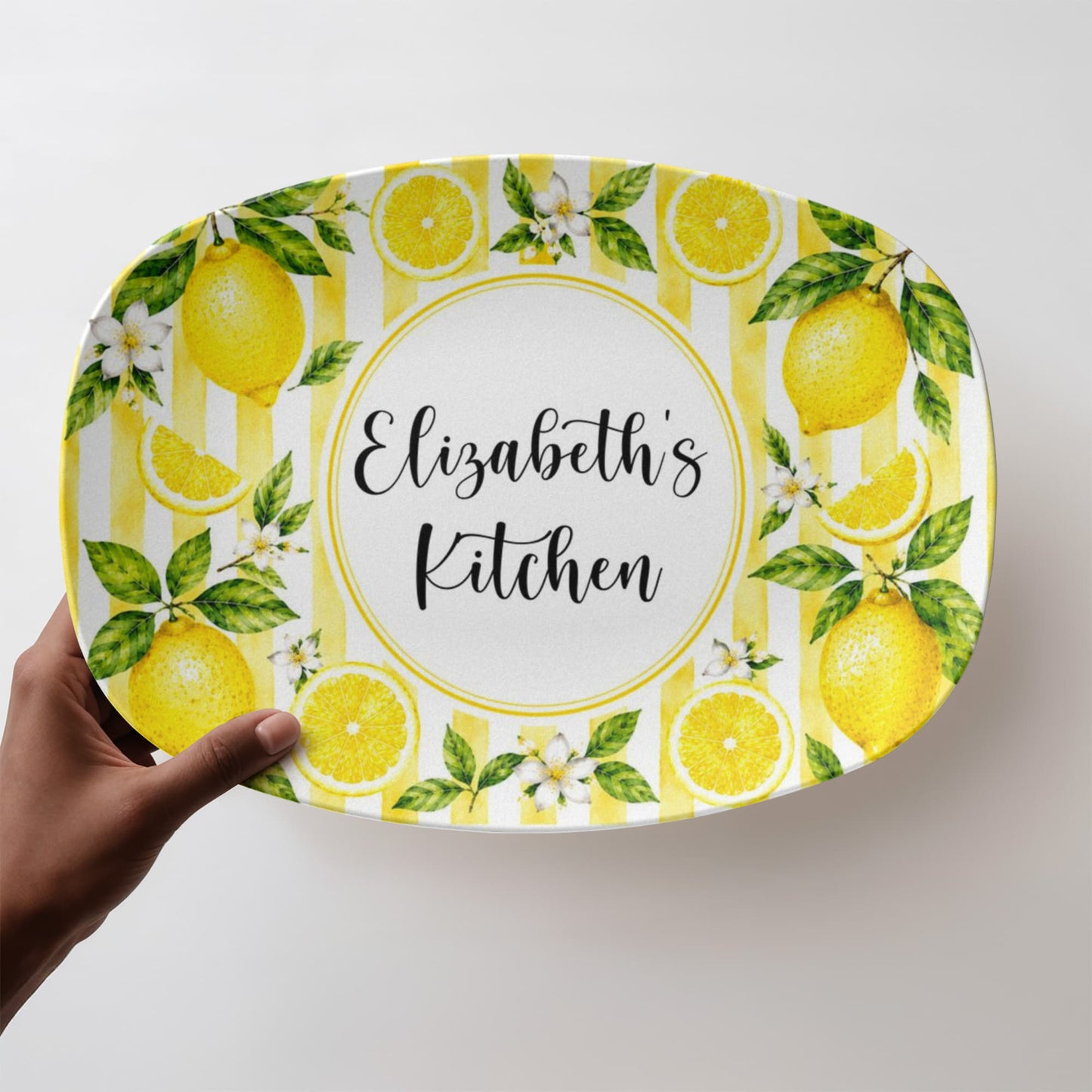 Personalized Lemon Serving Tray