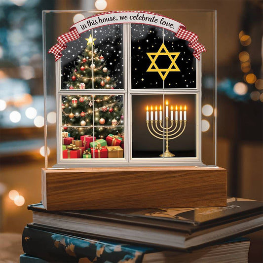 Christmas Hannuka Chrismakkuh LED Plaque Decor-[Heartfelt Family Gift]