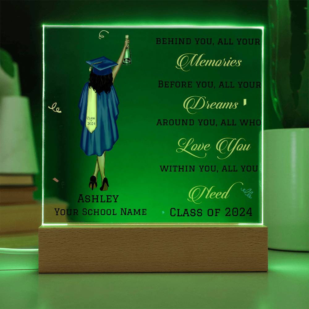 Personalized Graduation Gift, Class of 2024, 6 Text Colors, College Graduation, Grad Gift, Graduate Gifts, Master's Degree-[Heartfelt Family Gift]
