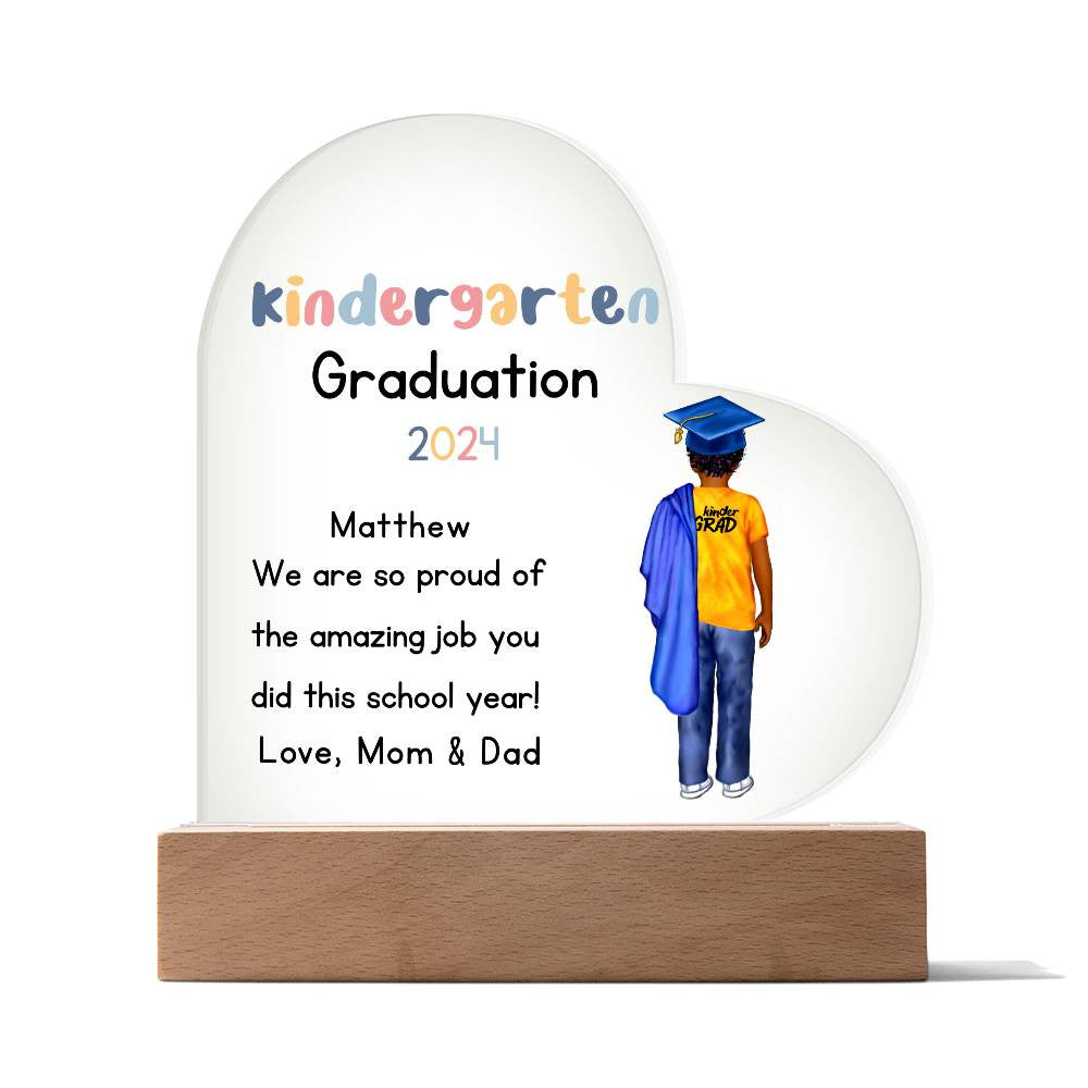 Kindergarten Graduation Plaque-[Heartfelt Family Gift]