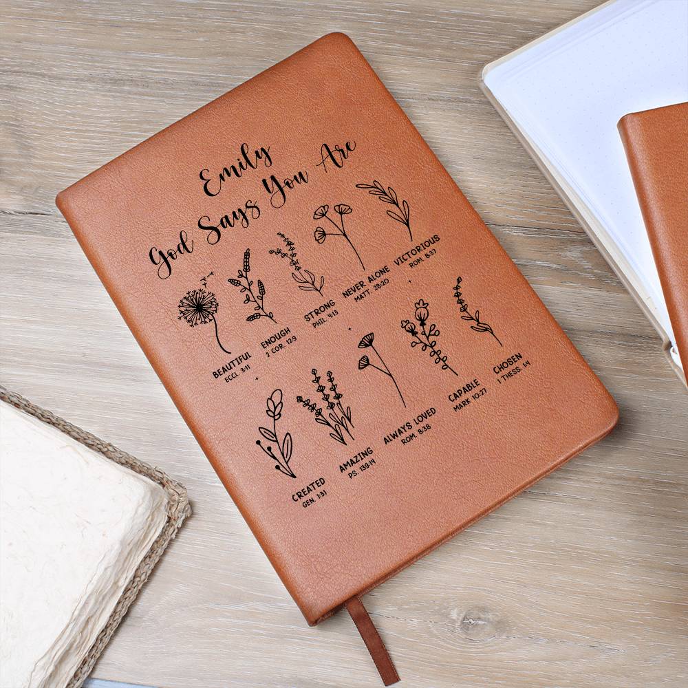 Personalized God Says You Christian Journal