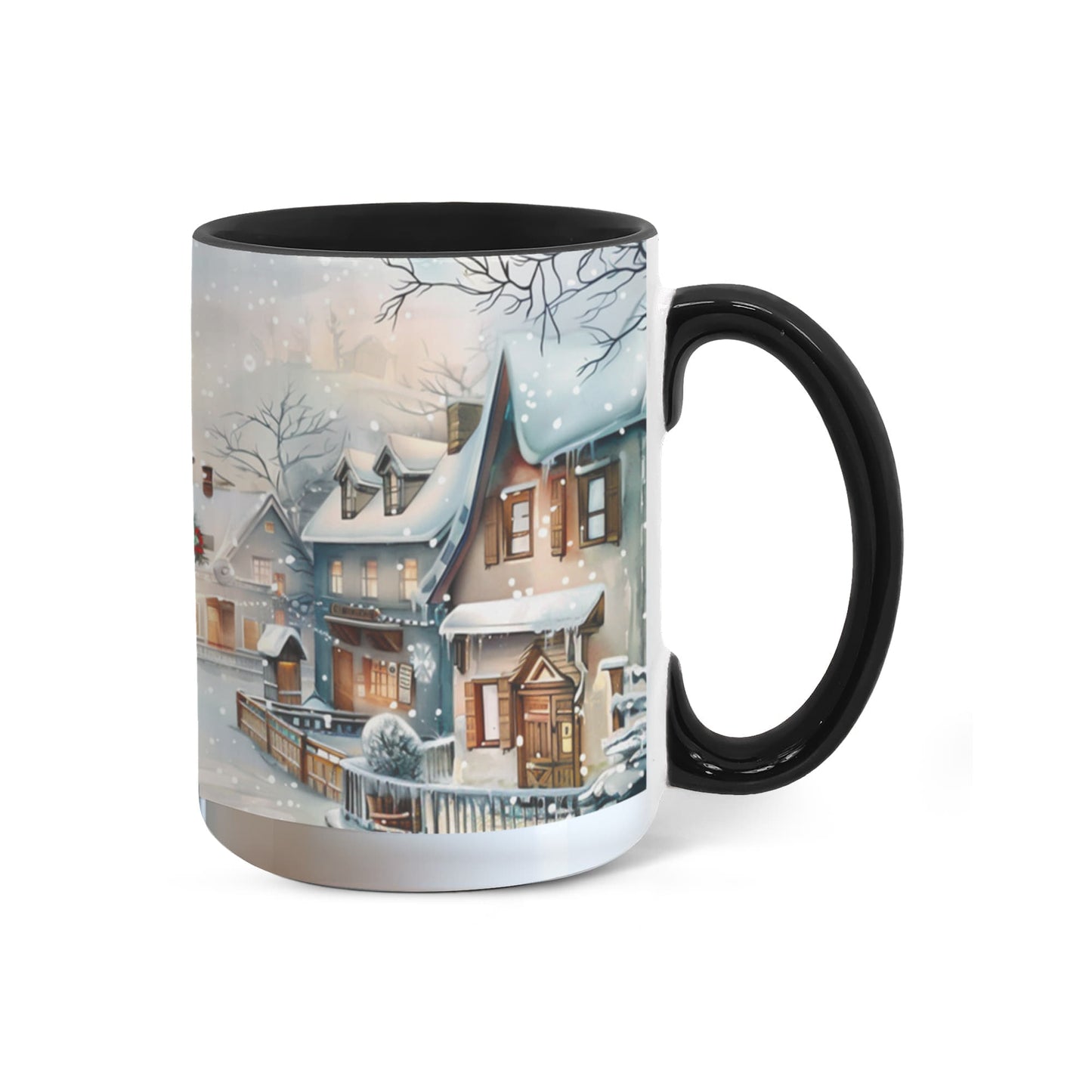Christmas Winter Wonderland Color Accent Mugs