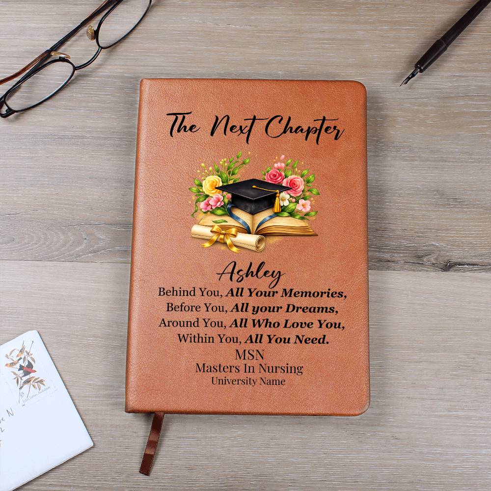 Personalized College Nursing Graduation Journal Gift for BSN MSN